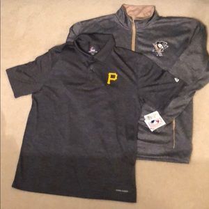 Pittsburgh Pirates & Penguins Men’s Polo&Pullover